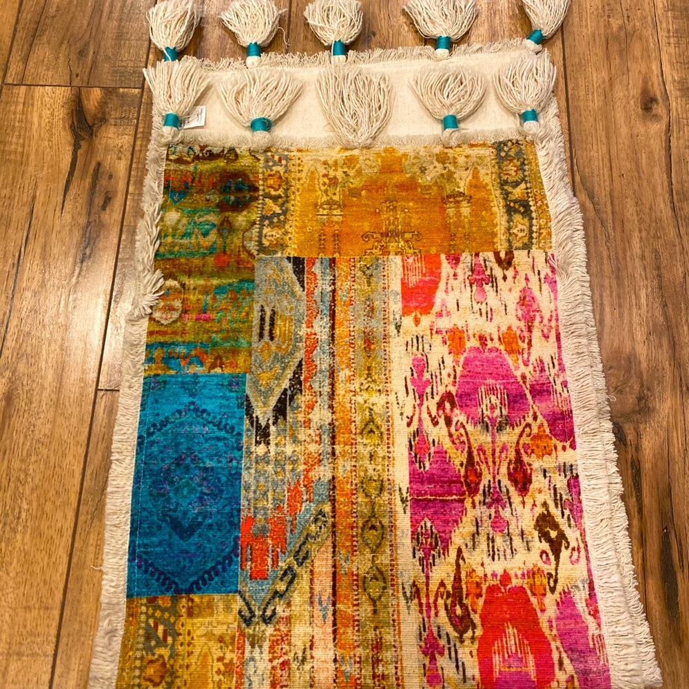 Colorful Boho Table Runner from World Market 🌈